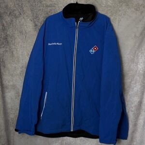 Domino's Pizza Gear Softshell Jacket Men's 4X Blue Reflective Water Resistant